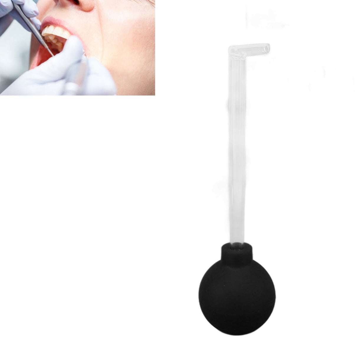 Glass Tonsil Stone Remove Tool Manual Mouth Cleaning Cleaner Oral Care Mouth Cleaner Black