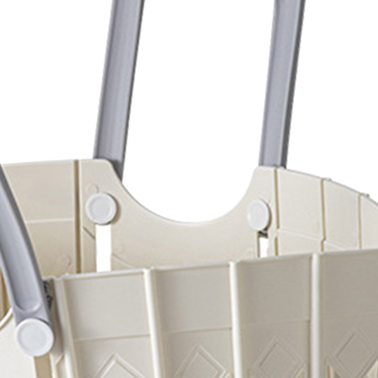 Laundry Basket Multifunction Plastic Foldable Clothes Hamper with Handles for Home Bathroom White