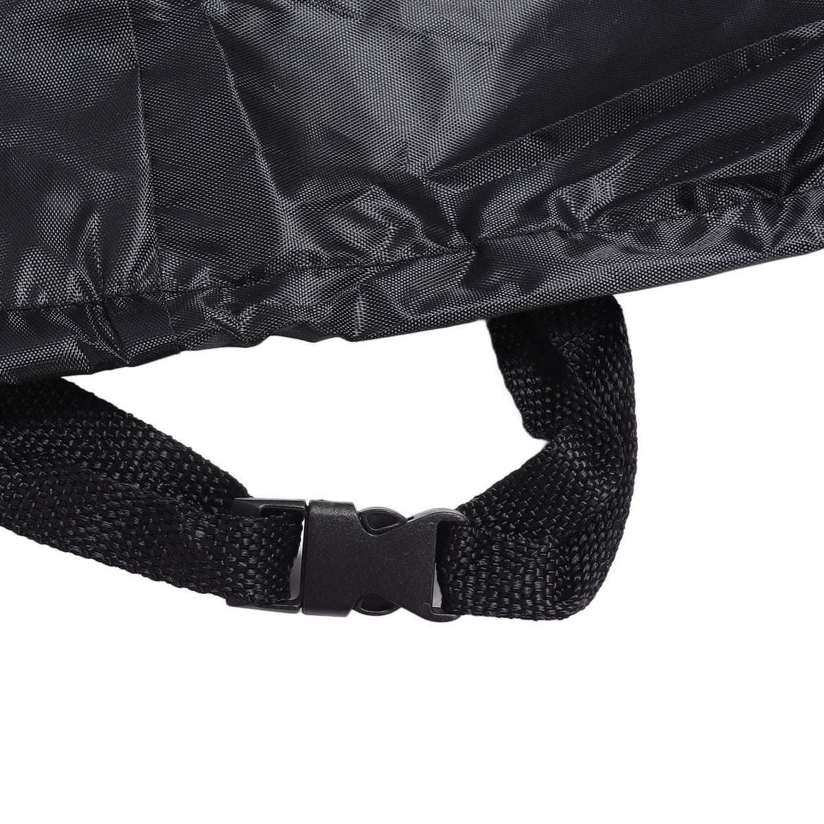 Outdoor Chair Cover Black Oxford Cloth Waterproof Wind Dust UV Proof Furniture Cover with Buckle Adjustable Drawstring