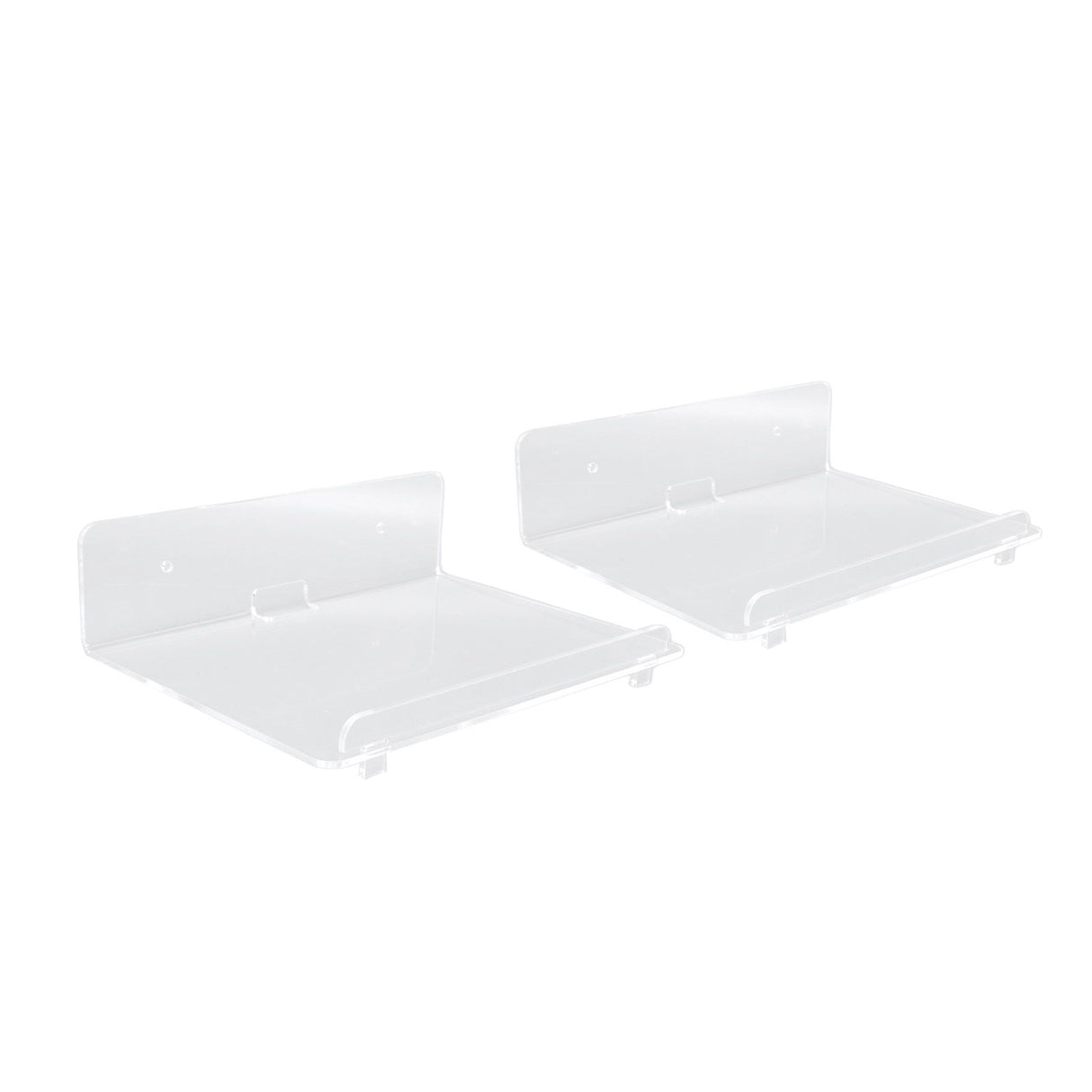 2PCS Floating Shelf Acrylic Wall Shelf Easy Installation Wall Mount for Speaker Monitor Living Room Wall Decor