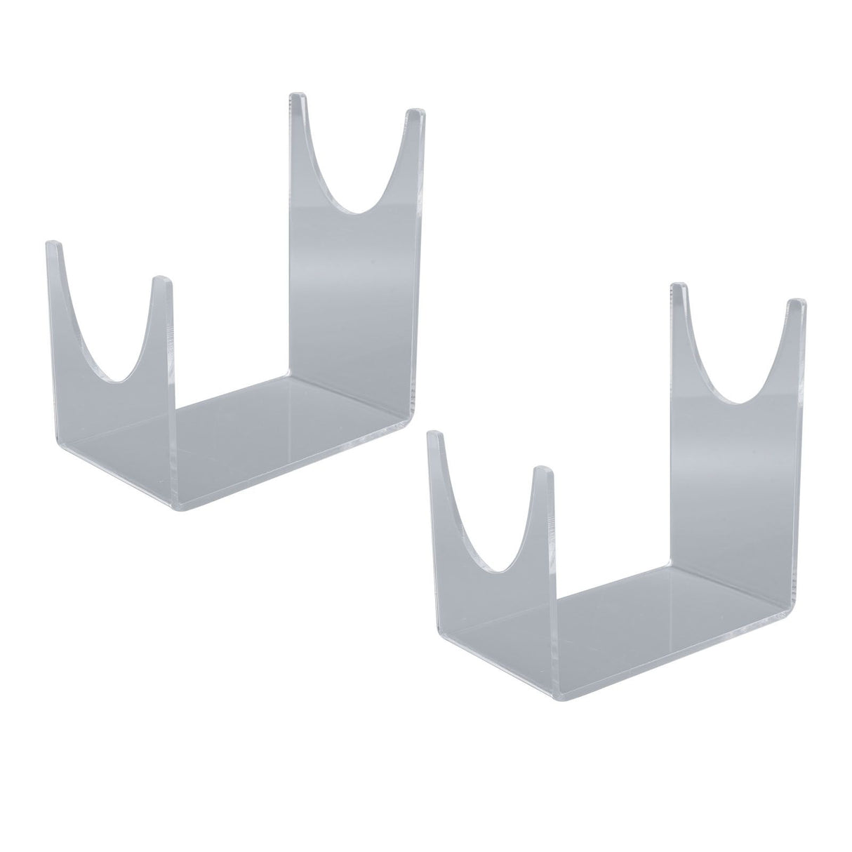 2pcs Acrylic Shofar Stand Clear Transparent Shofar Stand Sturdy Shofar Holder for Home Office Decor