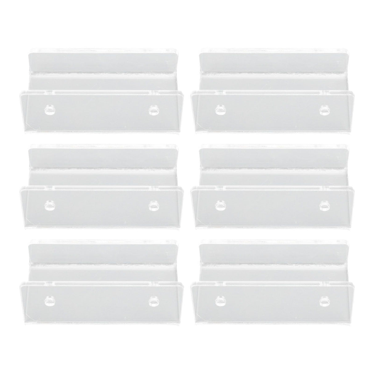 6Pcs Wall Mount Vinyl Record Shelf Clear Clear Acrylic Record CD Storage Rack Floating Wall Shelves for Bathroom Bedroom Living Room Kitchen