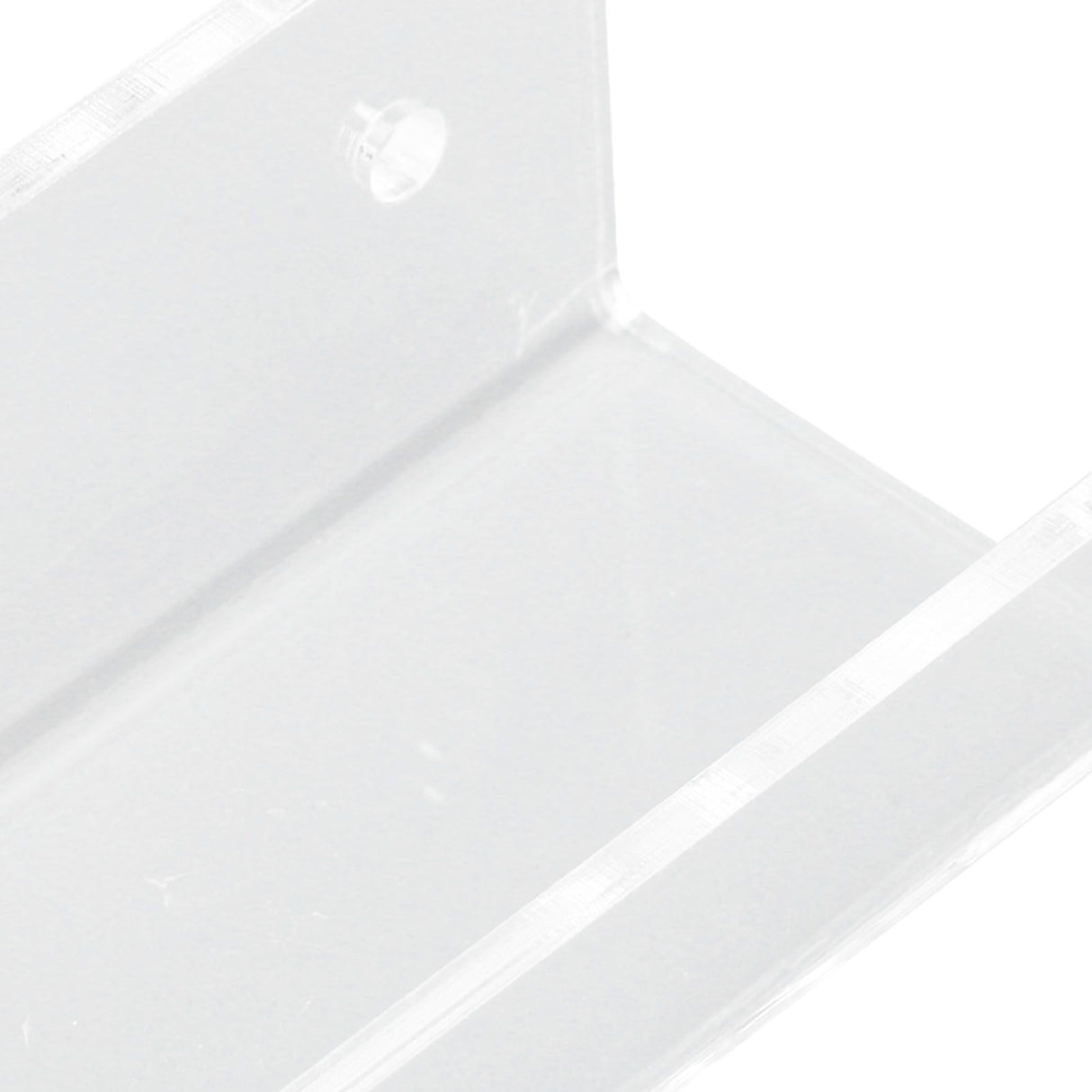 6Pcs Wall Mount Vinyl Record Shelf Clear Clear Acrylic Record CD Storage Rack Floating Wall Shelves for Bathroom Bedroom Living Room Kitchen