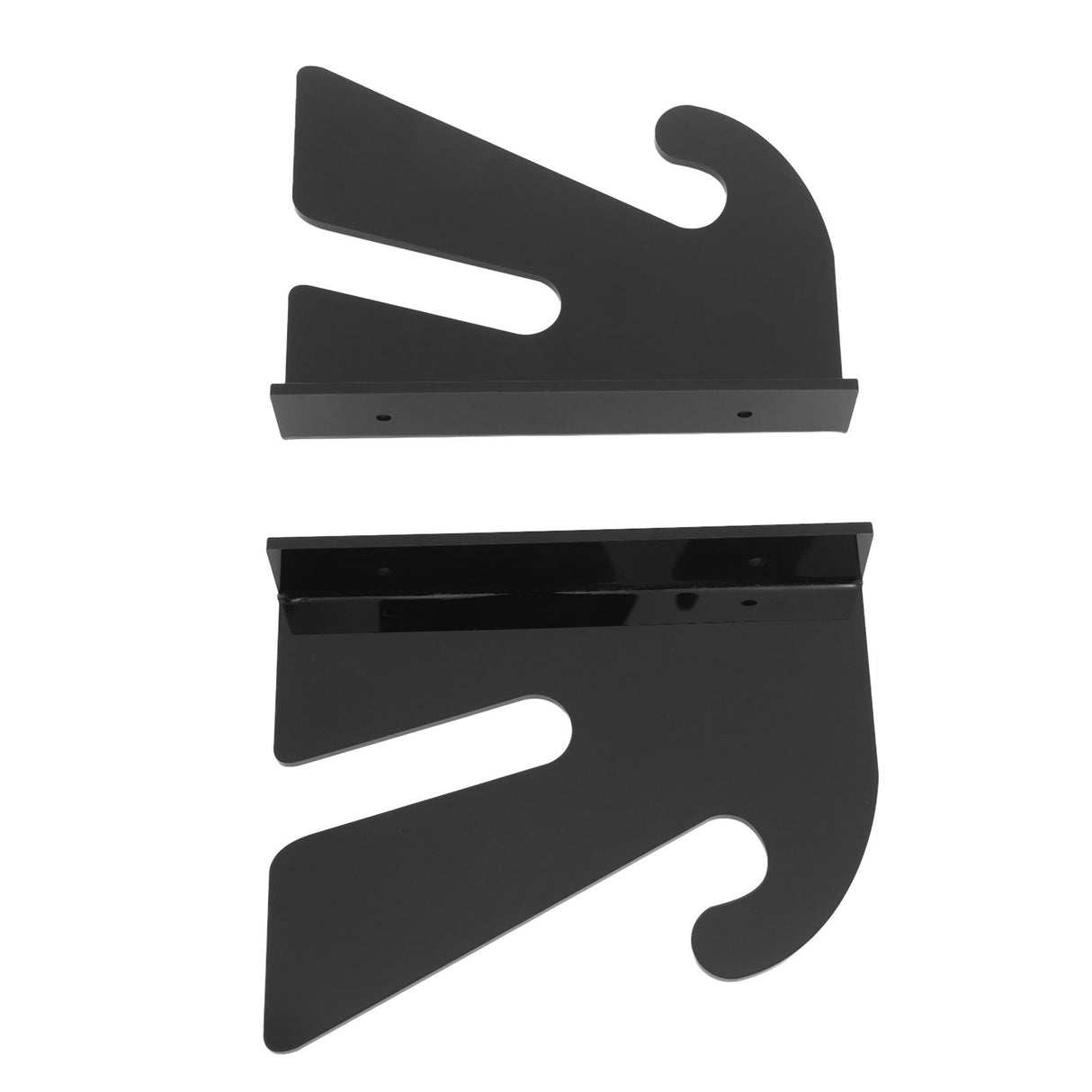 2 Pcs Acrylic Skateboard Rack Wall Mount Skateboard Storage Rack Load Bearing Skateboard Hanger with Hooks