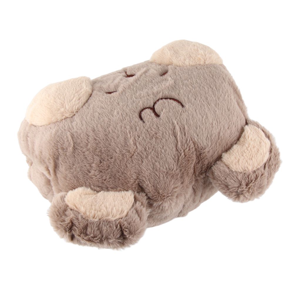 Stuffed Animals Travel Blanket Pillow Set Soft Plush Hugging Pillow Cute Plush Toy with Hand Warmer Design for Travel Home Office Bear