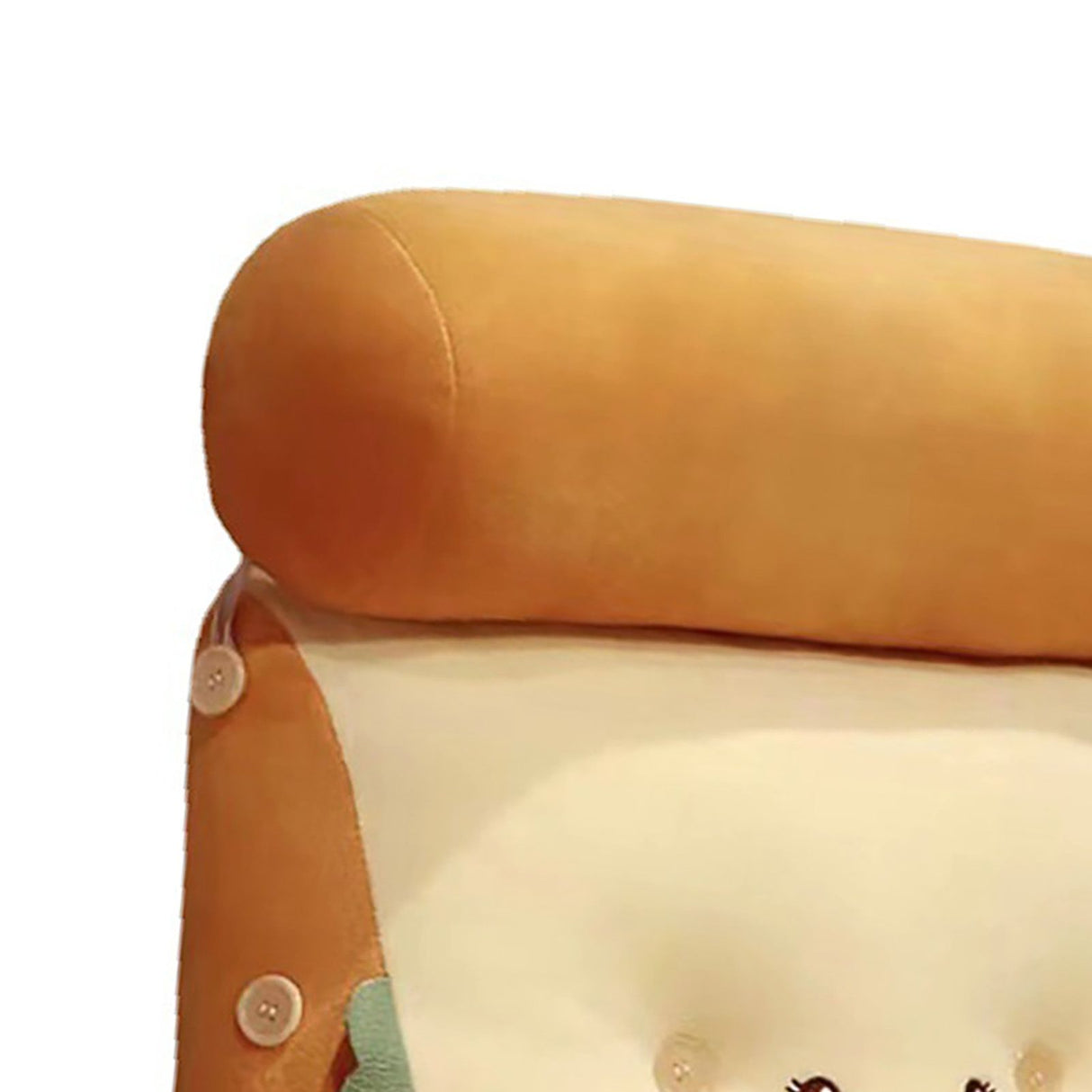 Backrest Pillow Washable Removable Cover Soft Cartoon Animal Back Support Cushion for Office Chair Bedside Carrot