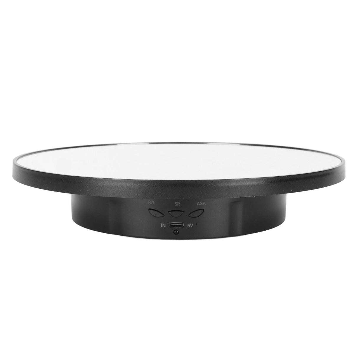 Rotating Display Stand 2 in 1 Automatic 360 Degree Electric Turntable with Remote Control for Photography Product Jewelry Black