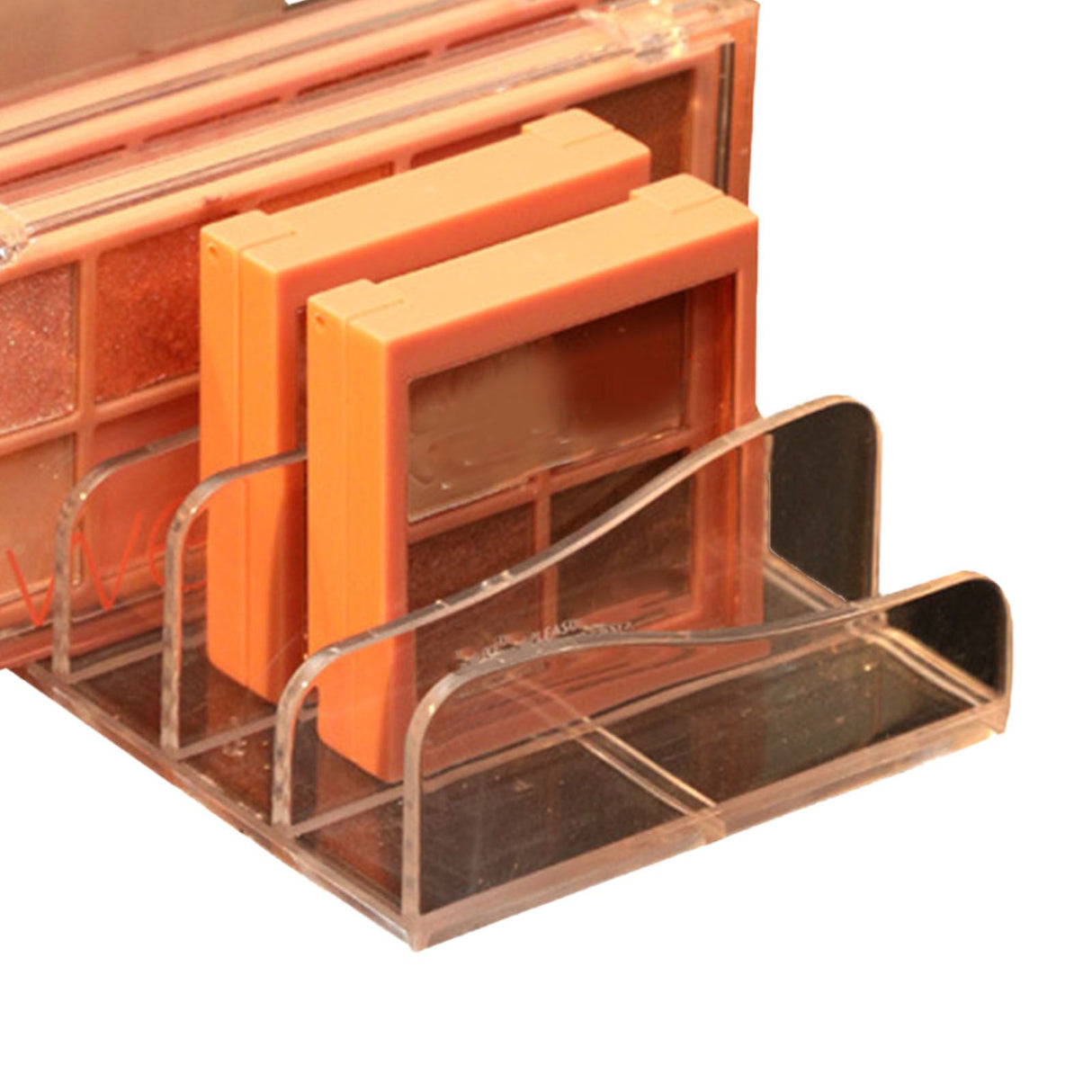 Eyeshadow Palettes Organizer Clear Divided Makeup Palettes Storage Rack for Dressing Table