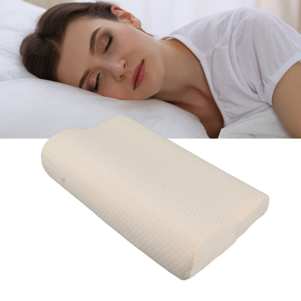 Memory Pillow Core Slow Rebounding Breathable Pressure Relief Neck Support Bed Pillow Gift