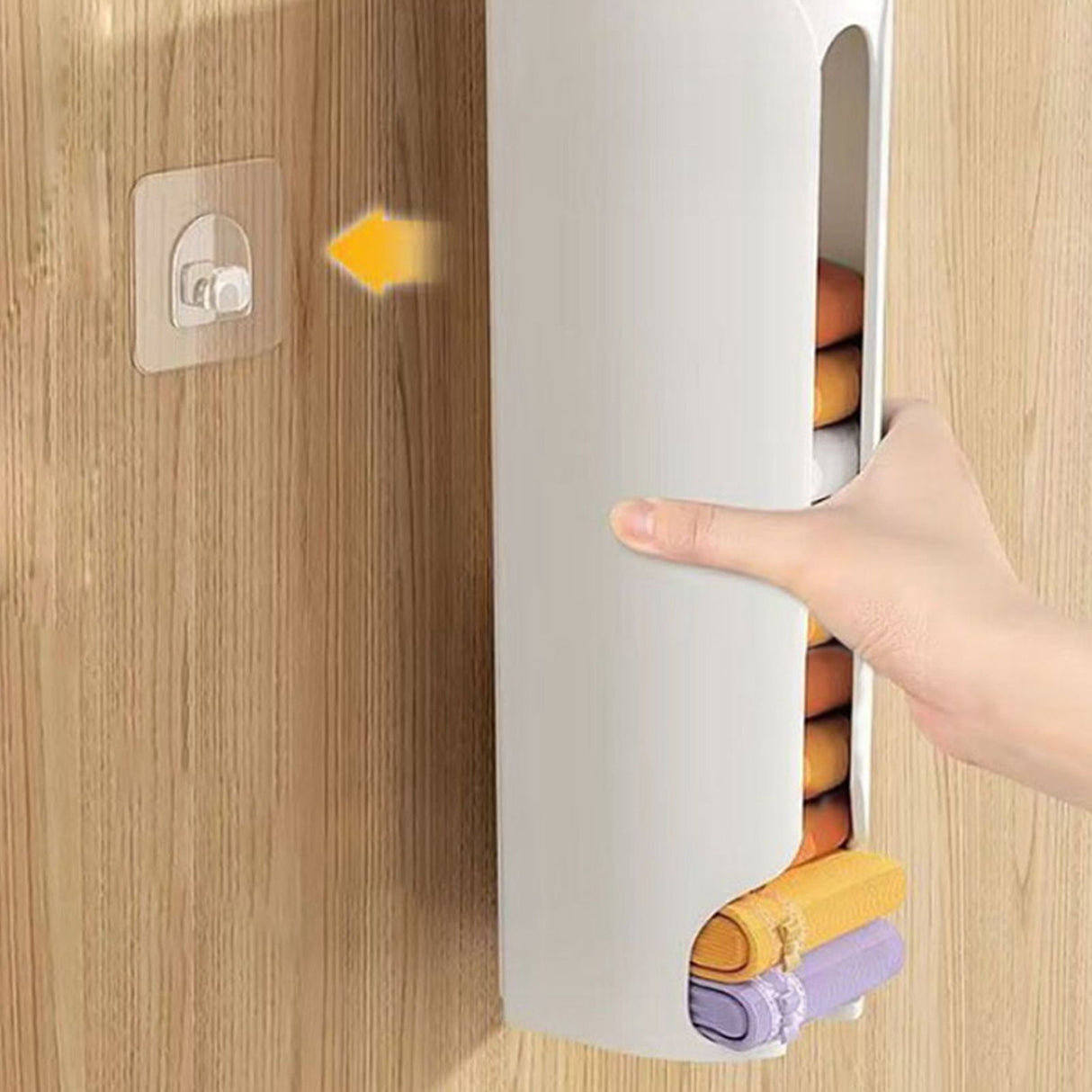 Wall Mounted Underwear Storage Box Plastic Socks Organizer Space Saving High Capacity Household Supplies
