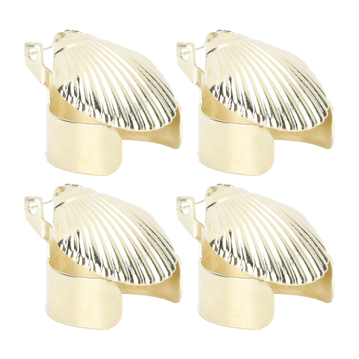 4Pcs Candle Snuffer Candle Extinguisher Metal Shell Pattern Automatic Candle Stopper for Candle Extinguishing Gold