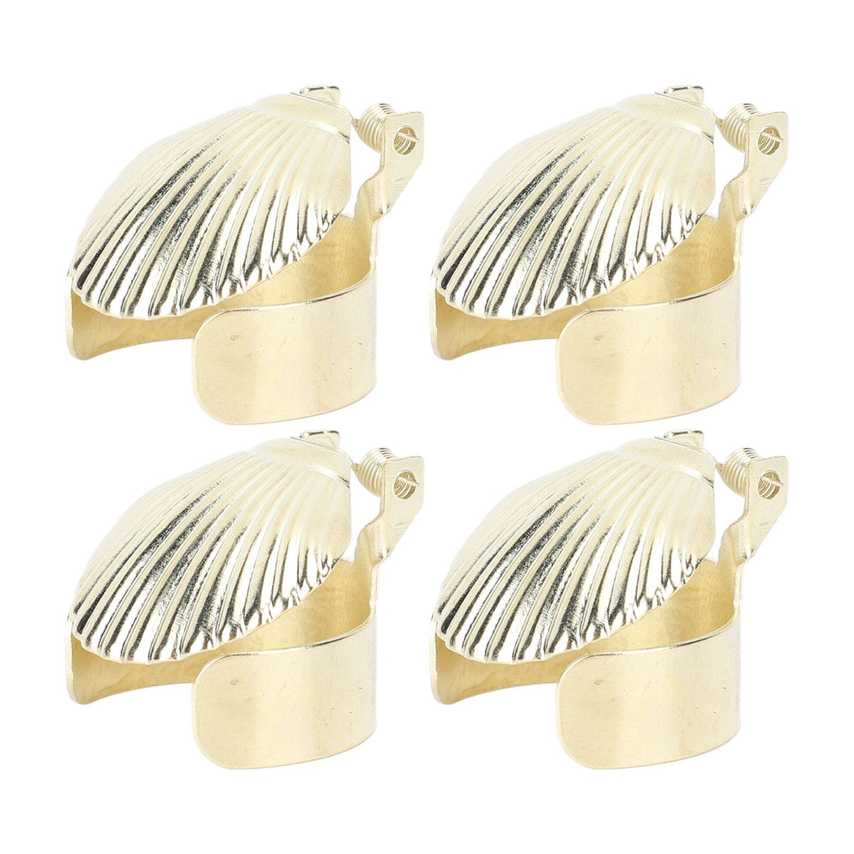 4Pcs Candle Snuffer Candle Extinguisher Metal Shell Pattern Automatic Candle Stopper for Candle Extinguishing Gold