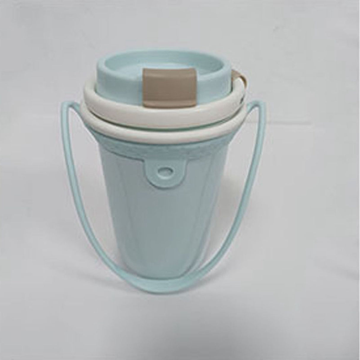 Silicone Coffee Carrier Reusable Portable Beverage Drink Cup Carrier Holder for Outdoor Travel Light Green
