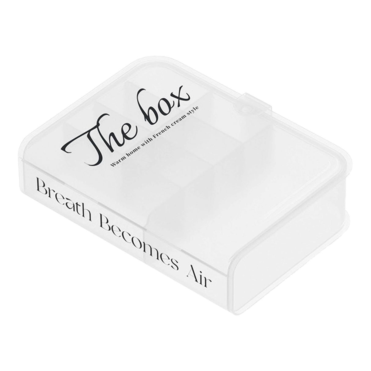 Desktop Organizer Box Data Cable Storage Case Plastic Book Design Home Decoration for Line Earbud Transparent