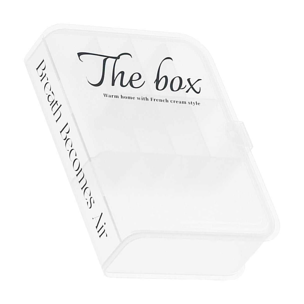 Desktop Organizer Box Data Cable Storage Case Plastic Book Design Home Decoration for Line Earbud Transparent