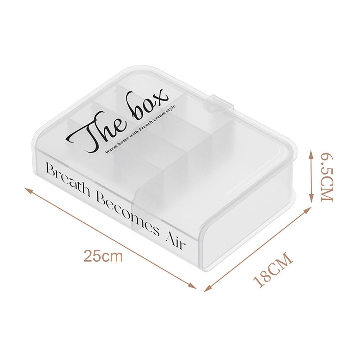 Desktop Organizer Box Data Cable Storage Case Plastic Book Design Home Decoration for Line Earbud Transparent