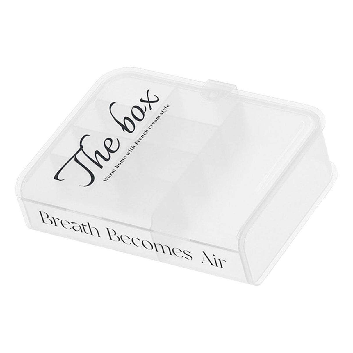Desktop Organizer Box Data Cable Storage Case Plastic Book Design Home Decoration for Line Earbud Transparent