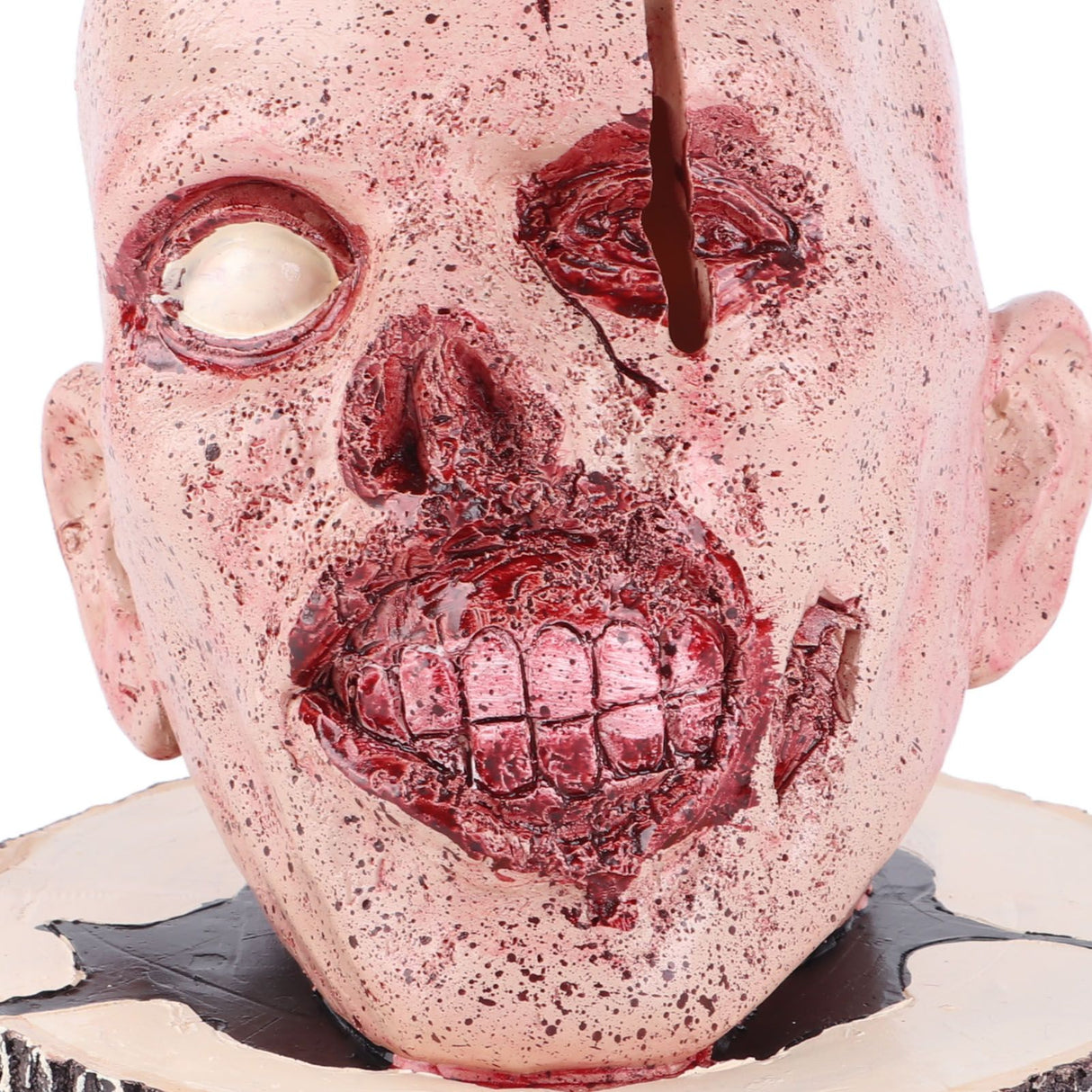 Knife Holder Head Horrr Skull Knife Storage Rack for Halloween Home Decor Kitchen Ornament