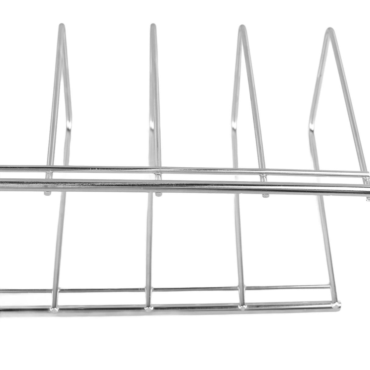2Pcs Pot Lid Organizer Kitchen Stainless Steel Drainer Commodity Shelf Tabletop Bowl Dish Storage Rack