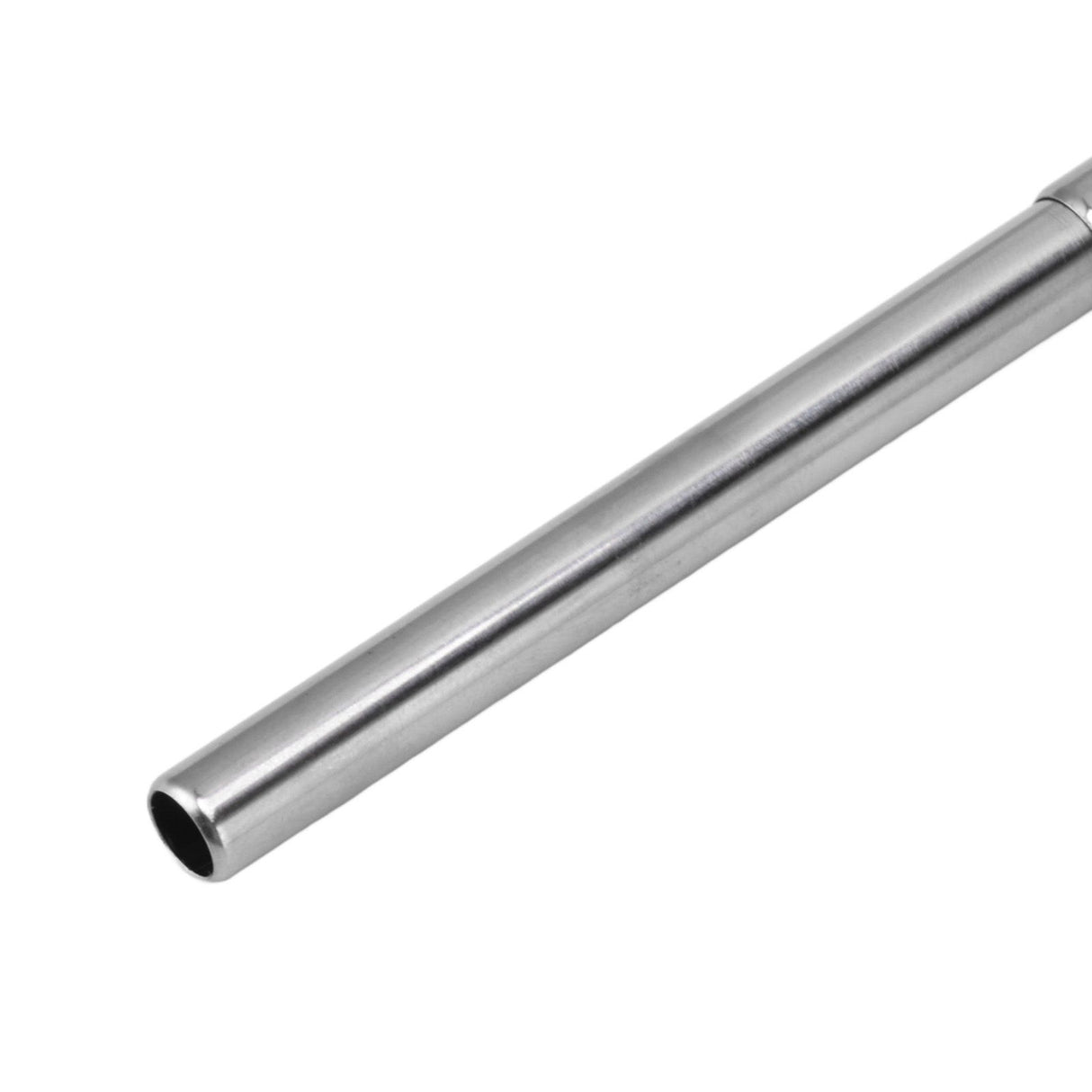 Collapsible Stainless Steel Drinking Straw Reusable Metal Straw with Cleaning Brush for Travel Work Blue