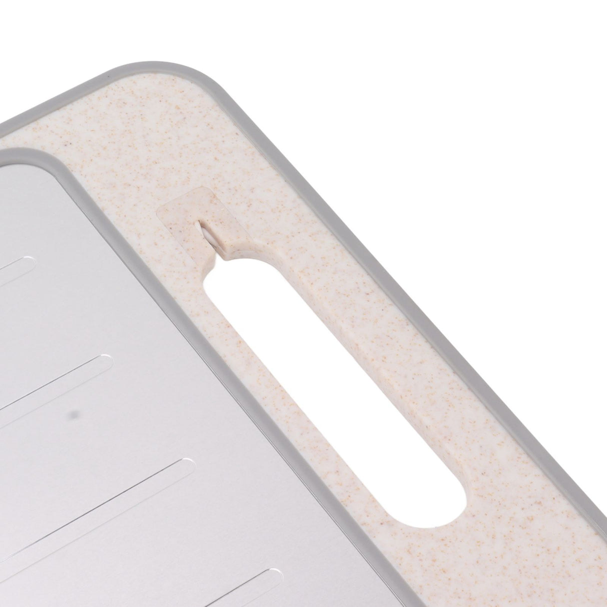 Defrosting Cutting Board Double Sided Chopping Board with Knife Sharpener for Kitchen Cooking Khaki