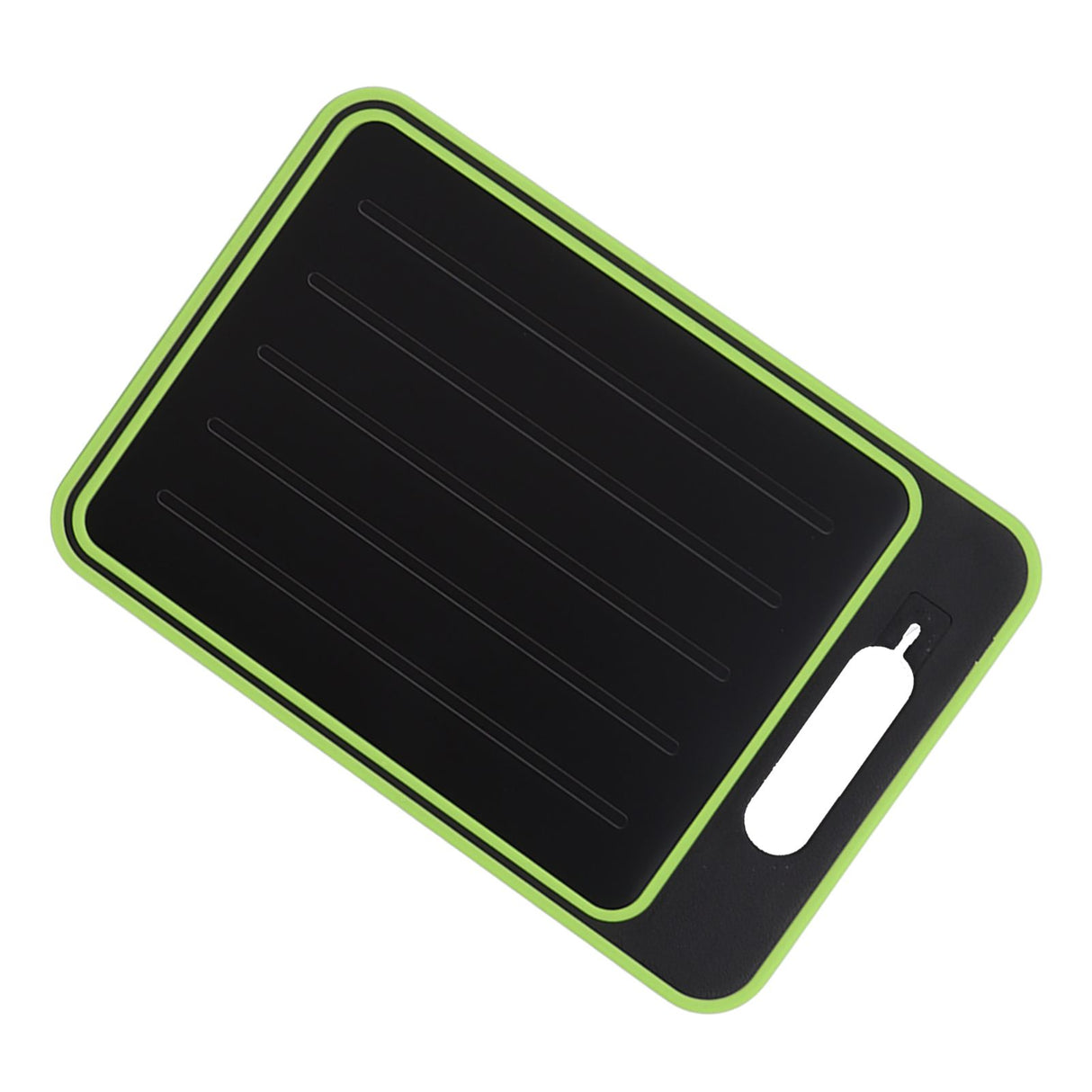Double Sided Cutting Board Rapid Thawing and Grinding Plate with Knife Sharpener for Kitchen Black