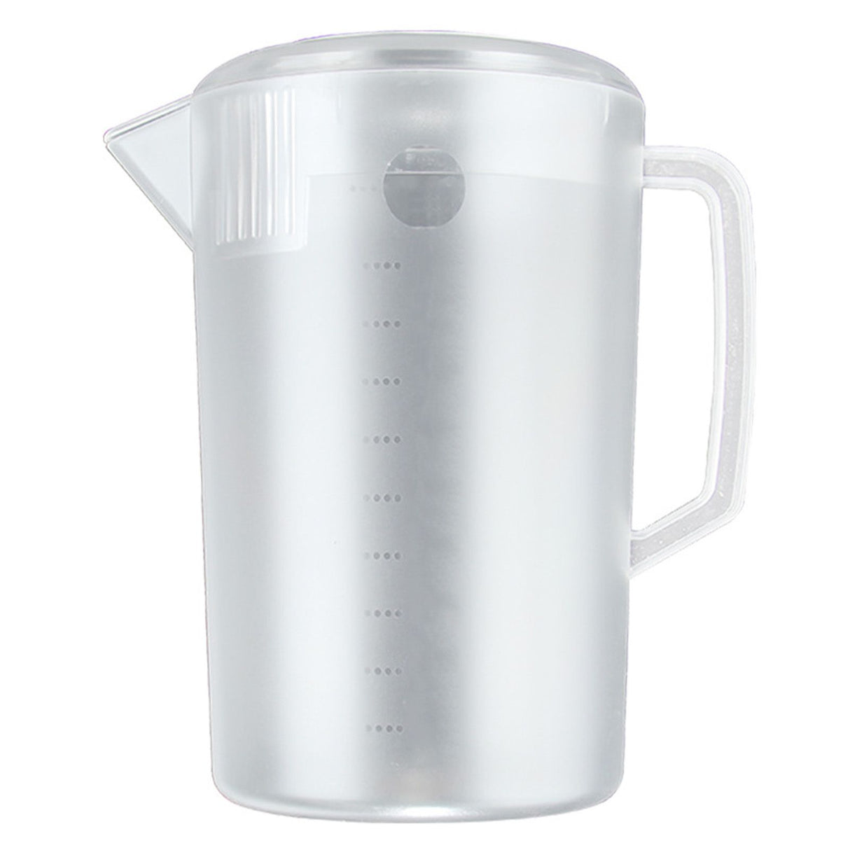 Water Pitcher PC Plastic High Temperature Resistance Frosted Kettle Mix Drinks Water Jug with Scale and Lid for Lemonade Beverage Ice Tea Transparent 3500ml