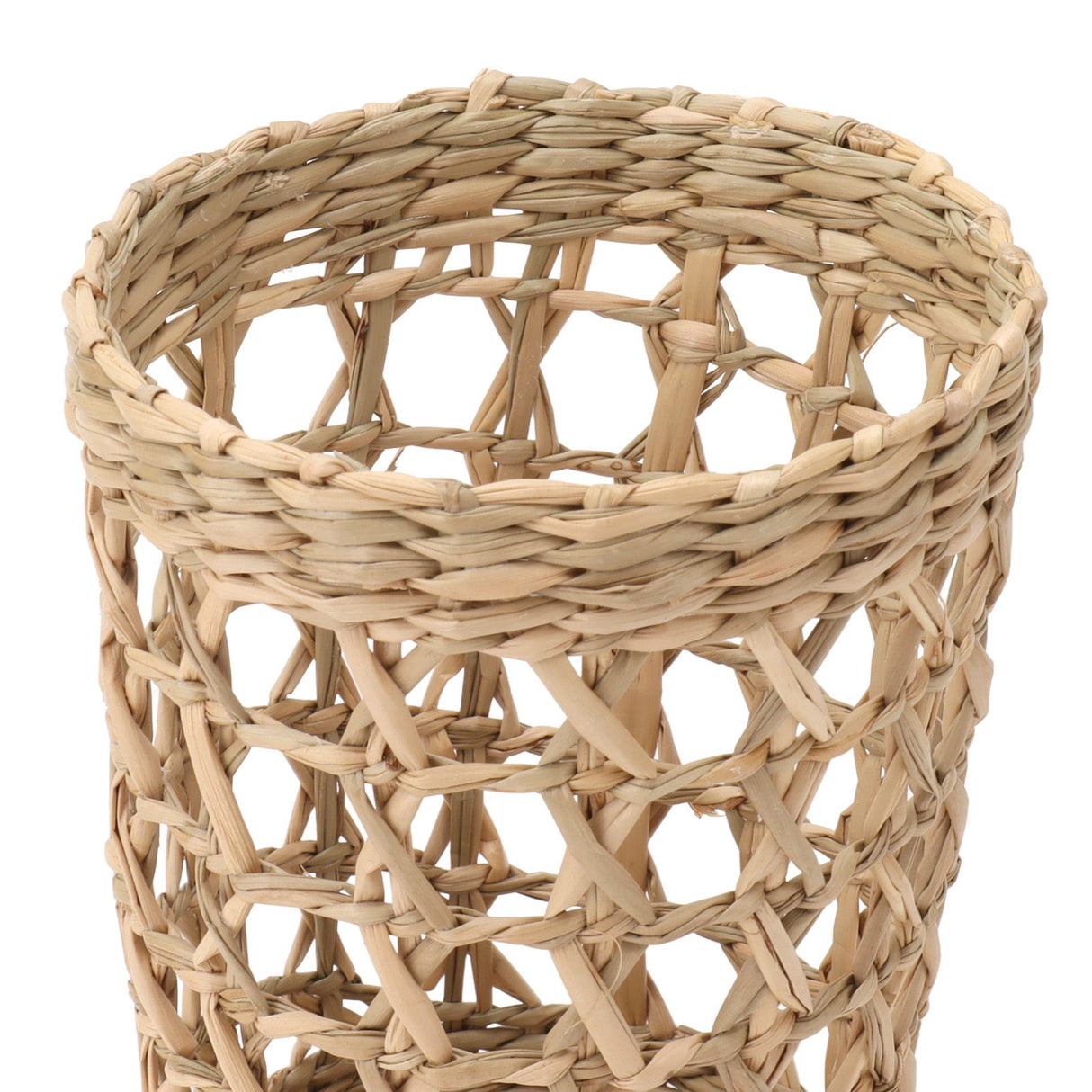 6 PCS Woven Cup Holders Anti Scald Hollow Straw Woven Glass Cup Sleeve for Glass Bottles Plastic Cups Mugs