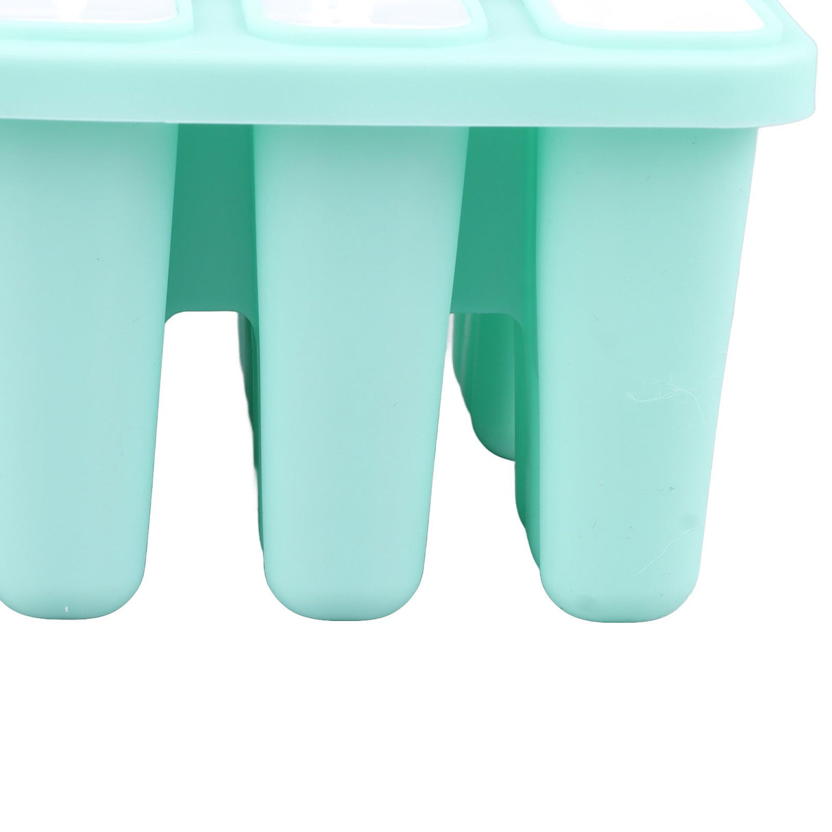12 Cavity Ice Cream Mould with Stick Easy Release Green Reusable Silicone Ice Pop Moulds for Ice Cream