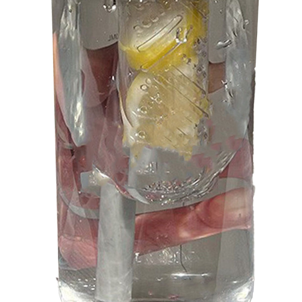 Straw Water Bottle Built in Tea Strainer with Handle PC 700ml Beautiful Cute Straw Bottle for Girls Women White