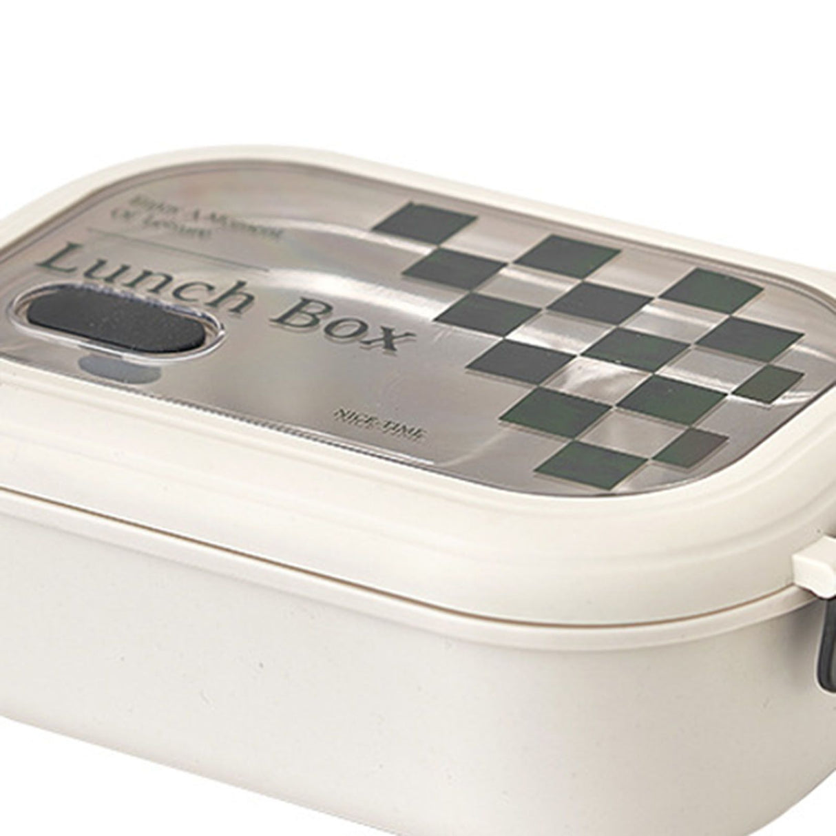 2 Compartment Bento Box Heat Preservation Stainless Steel Interlayer Lunch Box Airtight Portable Food Storage Containers for School Office Grid