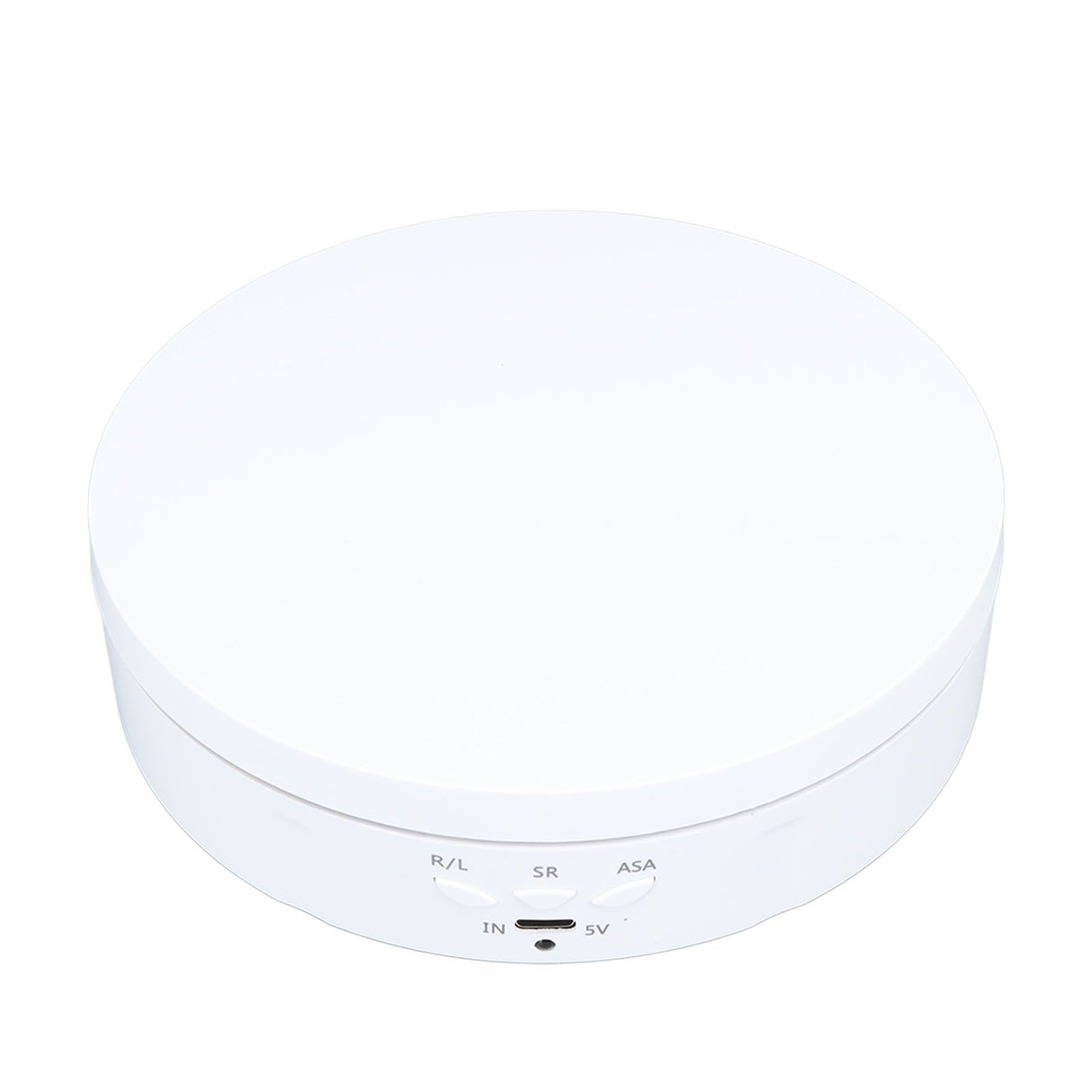 Electric Rotating Turntable 2 in 1 Smart Remote Control Jewelry Display Tray Live Streaming Ornaments Display Stand 5V White