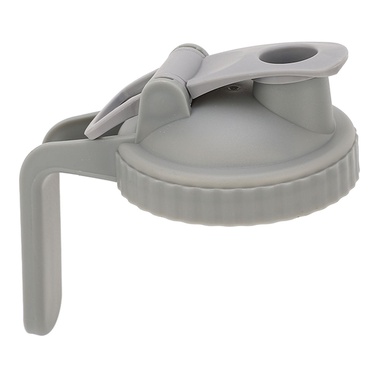 Wide Mouth Mason Jar Pour Spout Lid Leak Proof Mason Jar Flip Cap Lid with Handle Gray