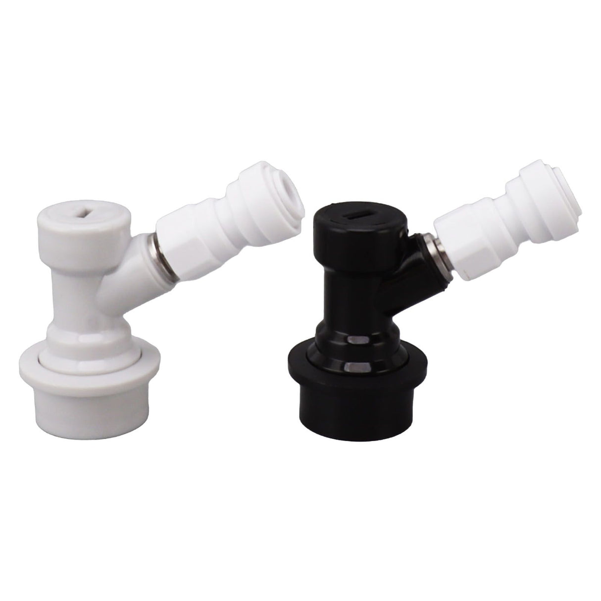 Ball Lock Disconnect Kit Beer Keg Liquid Dispenser Push in Fitting Quick Joint Connector for Beer Tube Hose 3/8