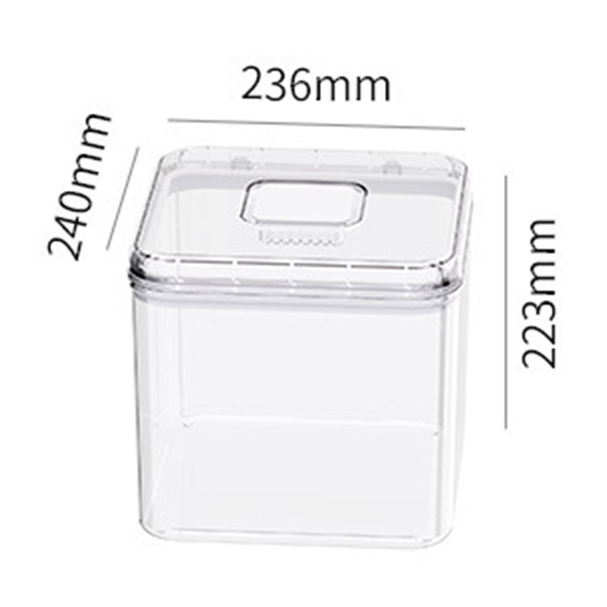 Rice Container Airtight Anti Bugs Moistureproof Hinged Lid Strong Plastic Rice Storage Bin for Family Kitchen White(16.5lb Capacity)