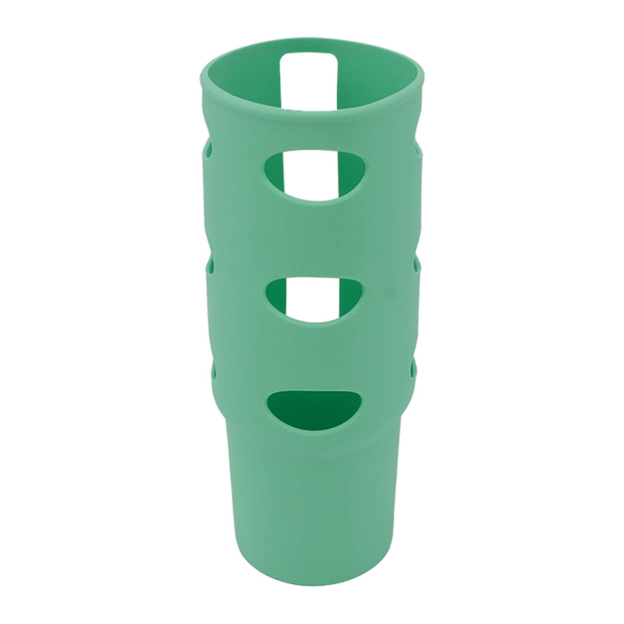 Cup Protector Sleeve Slip Resistant All Wrapped Detachable Silicone Water Cup Boot for 30oz Cups Green