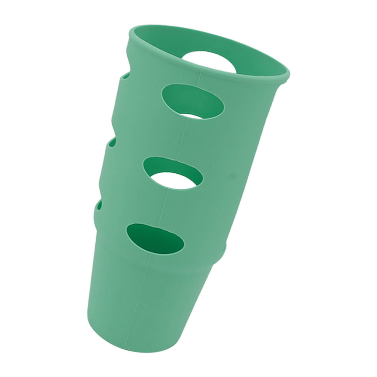Cup Protector Sleeve Slip Resistant All Wrapped Detachable Silicone Water Cup Boot for 30oz Cups Green