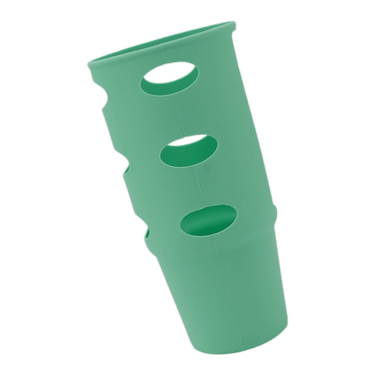Cup Protector Sleeve Slip Resistant All Wrapped Detachable Silicone Water Cup Boot for 30oz Cups Green