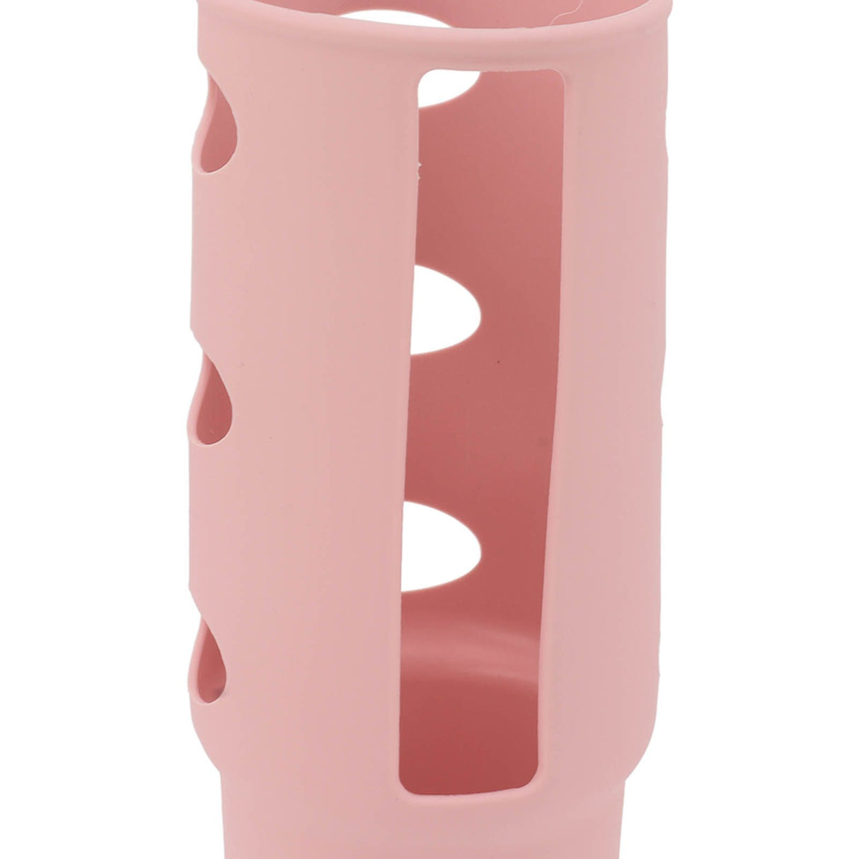 Cup Protector Sleeve Slip Resistant All Wrapped Detachable Silicone Water Cup Boot for 30oz Cups Light Pink