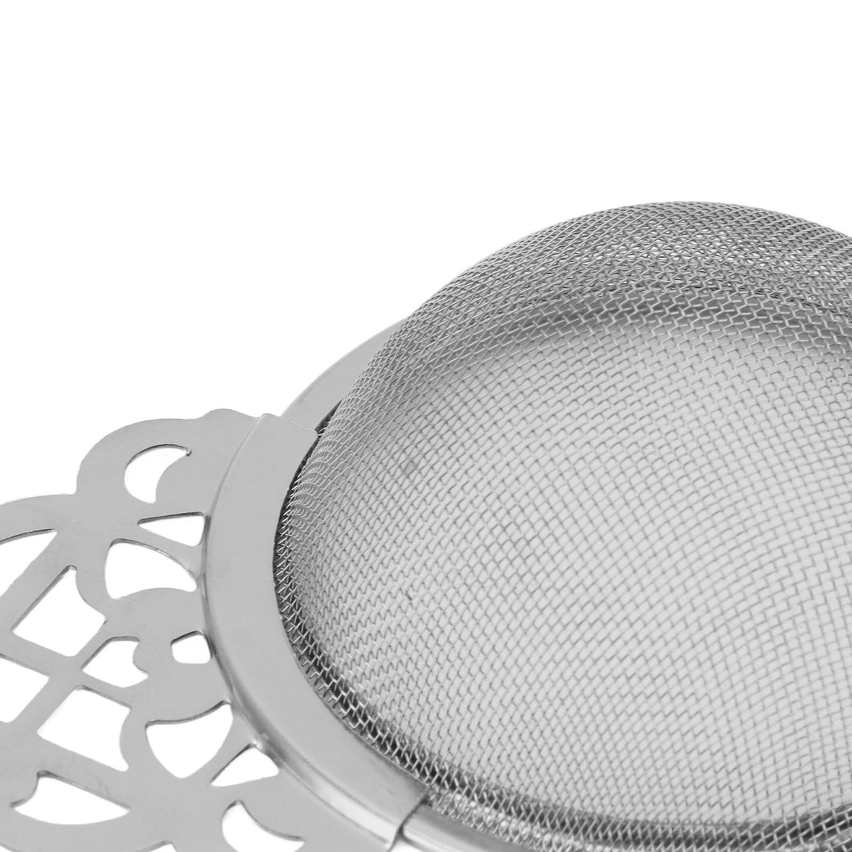 Stainless Steel Tea Strainers with Drip Bowl Double Handles Reusable Fine Mesh Tea Filters for Loose Leaf Herbal Kitchen Silver