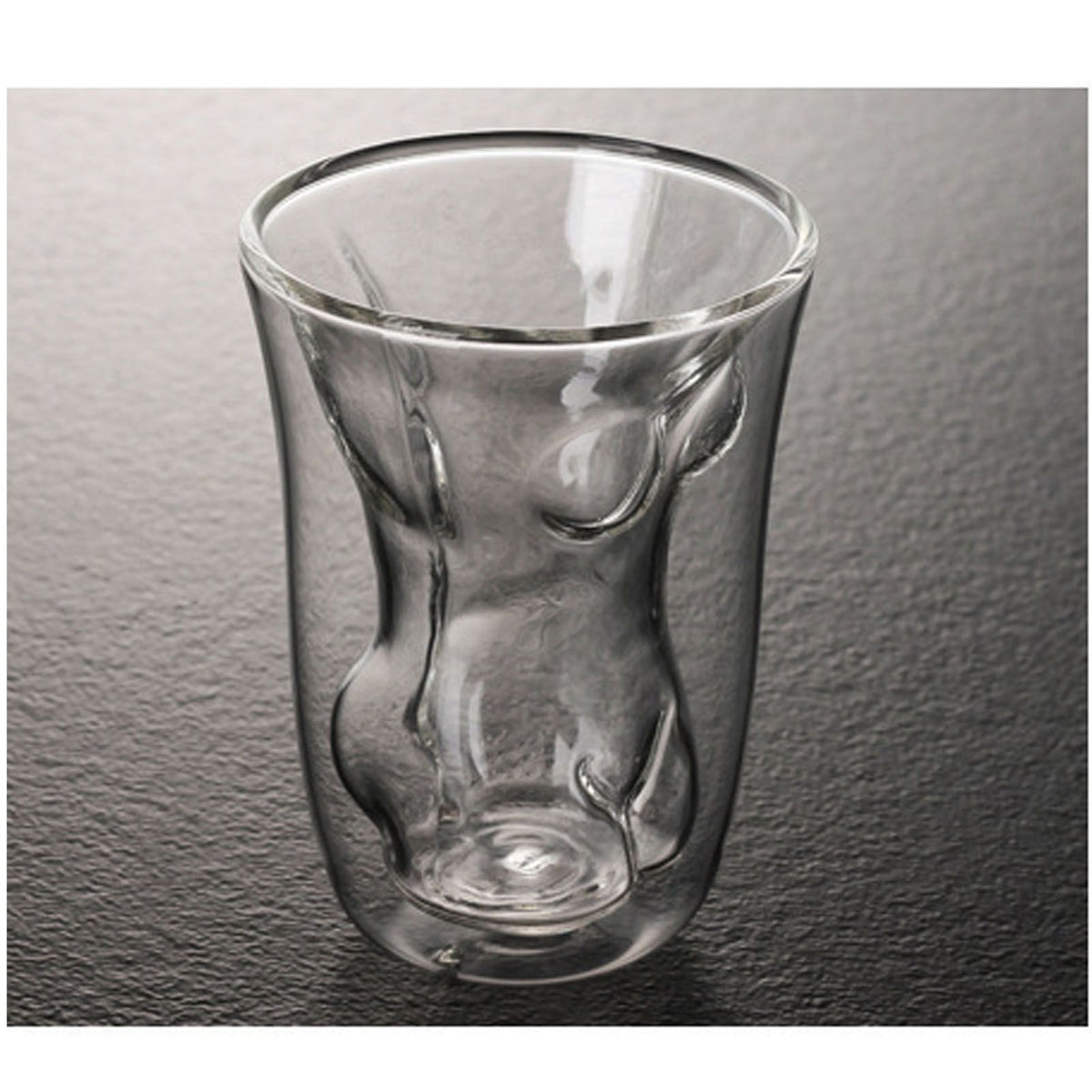 Body Shape Glass Cup Double Layer Beer Whisky Drinking Shot Glass for Party Gathering Bar Woman Body Shaped