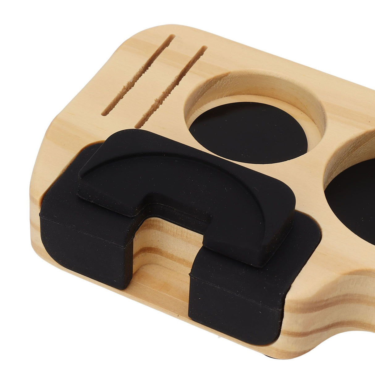 Wooden Coffee Tamper Holder Prevent Slip Stable Multifunctional for Home Cafe Restaurant Hotel Office 51