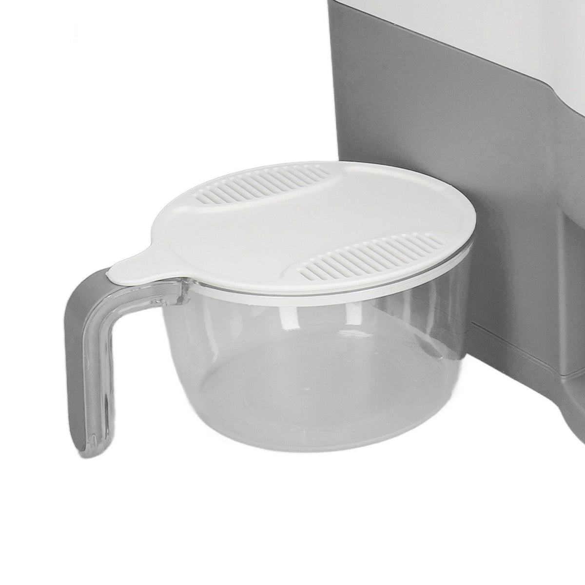 Rice Dispenser Household Food Grade Dry Sealed Grain Cereal Dispenser Bucket for Rice Millet Black Rice Barley Mung Beans Red Beans Small Light Gray