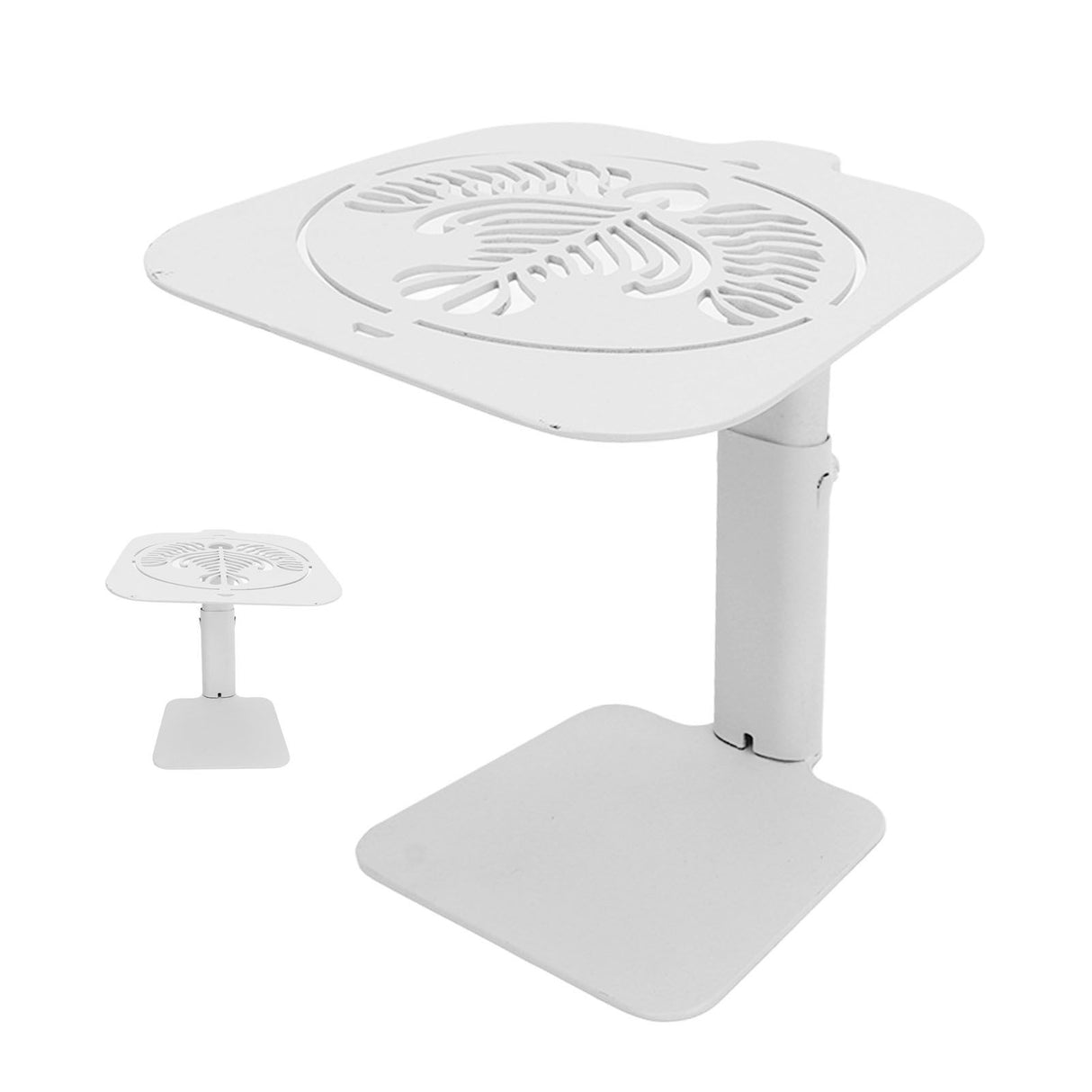 Coffee Weighing Rack Carbon Steel Adjustable Height Waterproof Scale Rod Protection Stand for Coffee Machine White Latte Pattern