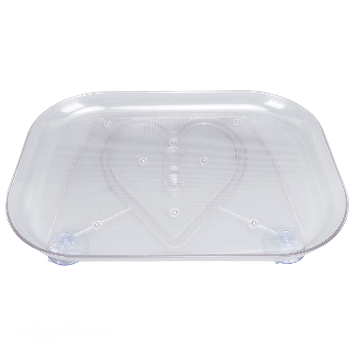 Refrigerator Turntable Organizer Transparent Rectangular Countertop Condiment Storage Rack for Household Kitchen Small Size