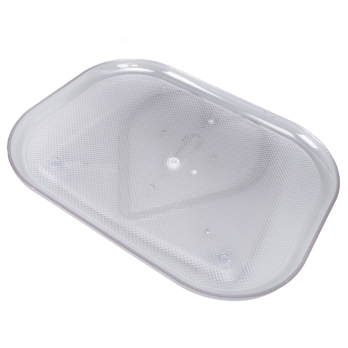 Refrigerator Turntable Organizer Transparent Rectangular Countertop Condiment Storage Rack for Household Kitchen Big Size
