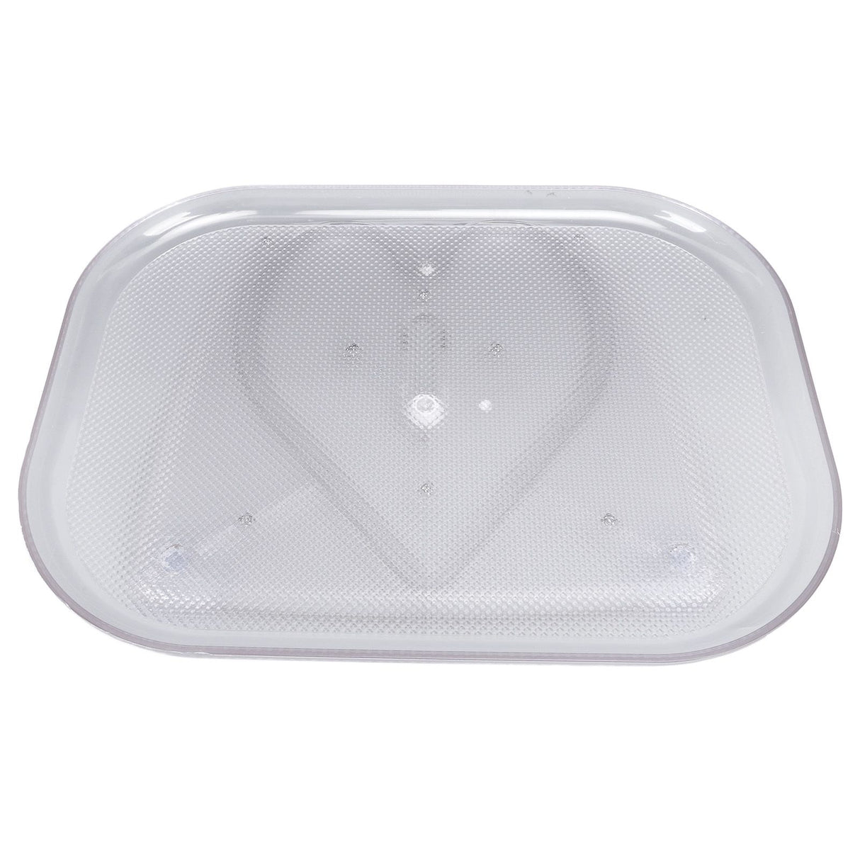 Refrigerator Turntable Organizer Transparent Rectangular Countertop Condiment Storage Rack for Household Kitchen Big Size