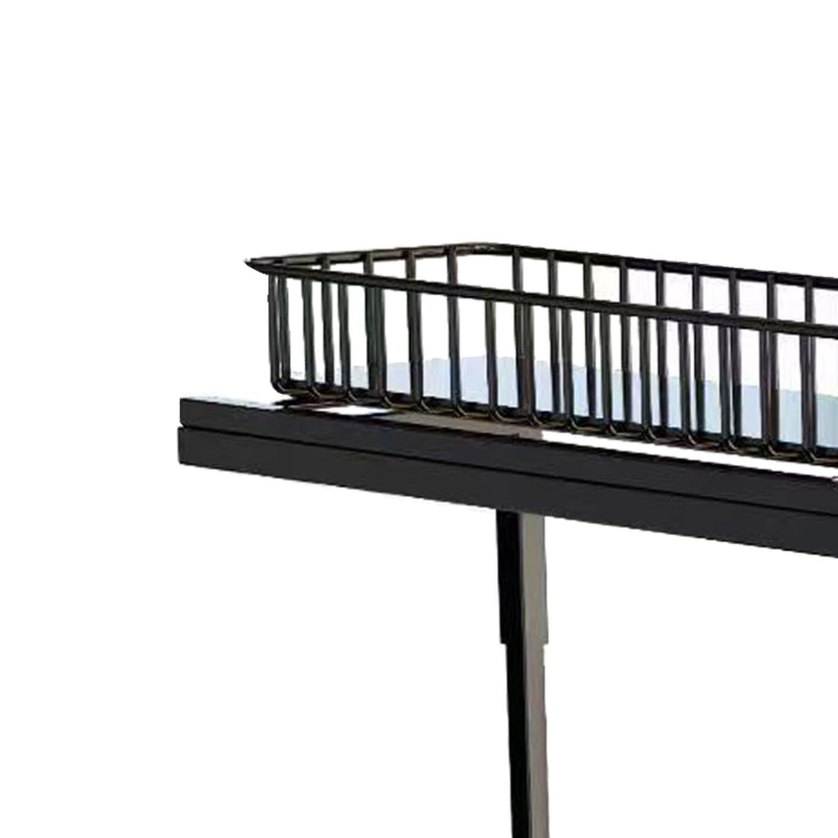 Under Sink Cabinet Shelf Multifunctional Slide Out Double Layer Spice Drawer Storage Sink Shelf for Bathroom Kitchen Black