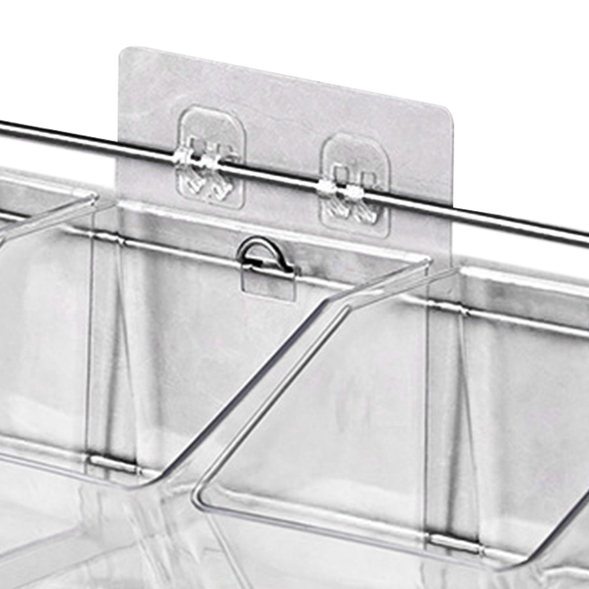 Wall Mounted Storage Container 3 Layer Wall Hanging Kitchen Storage Box for Garlic Ginger Onion Horizontal Hanging