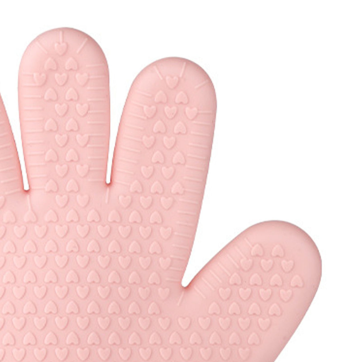 Thickened Silicone Anti Scalding Oven Glove Heat Resistant Silicone Cooking Glove for Microwave Oven Toaster pink Orange
